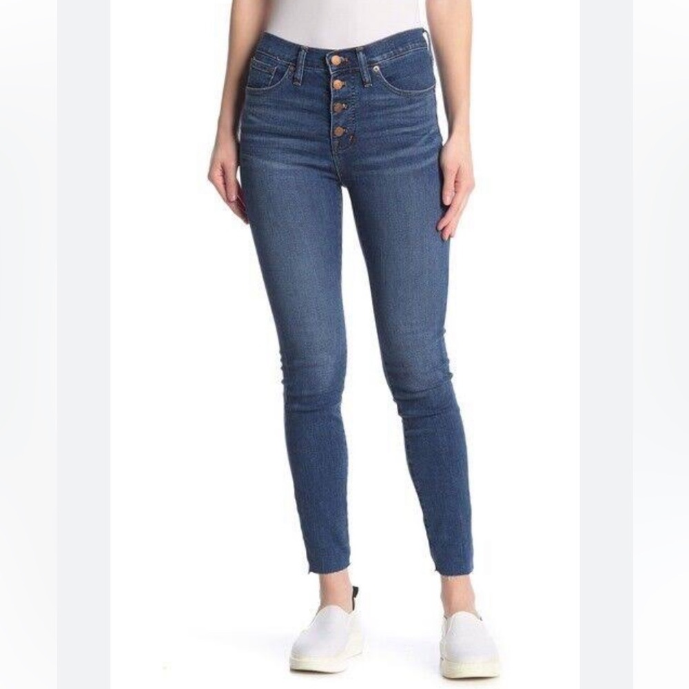 Madewell 9 inch high rise skinny button fly size 26